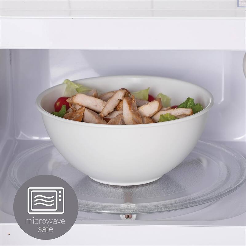 COOK WITH COLOR - 12 Piece Plastic Nesting Bowls - 6 Prep Bowls and 6 Lids, Microwave Safe.