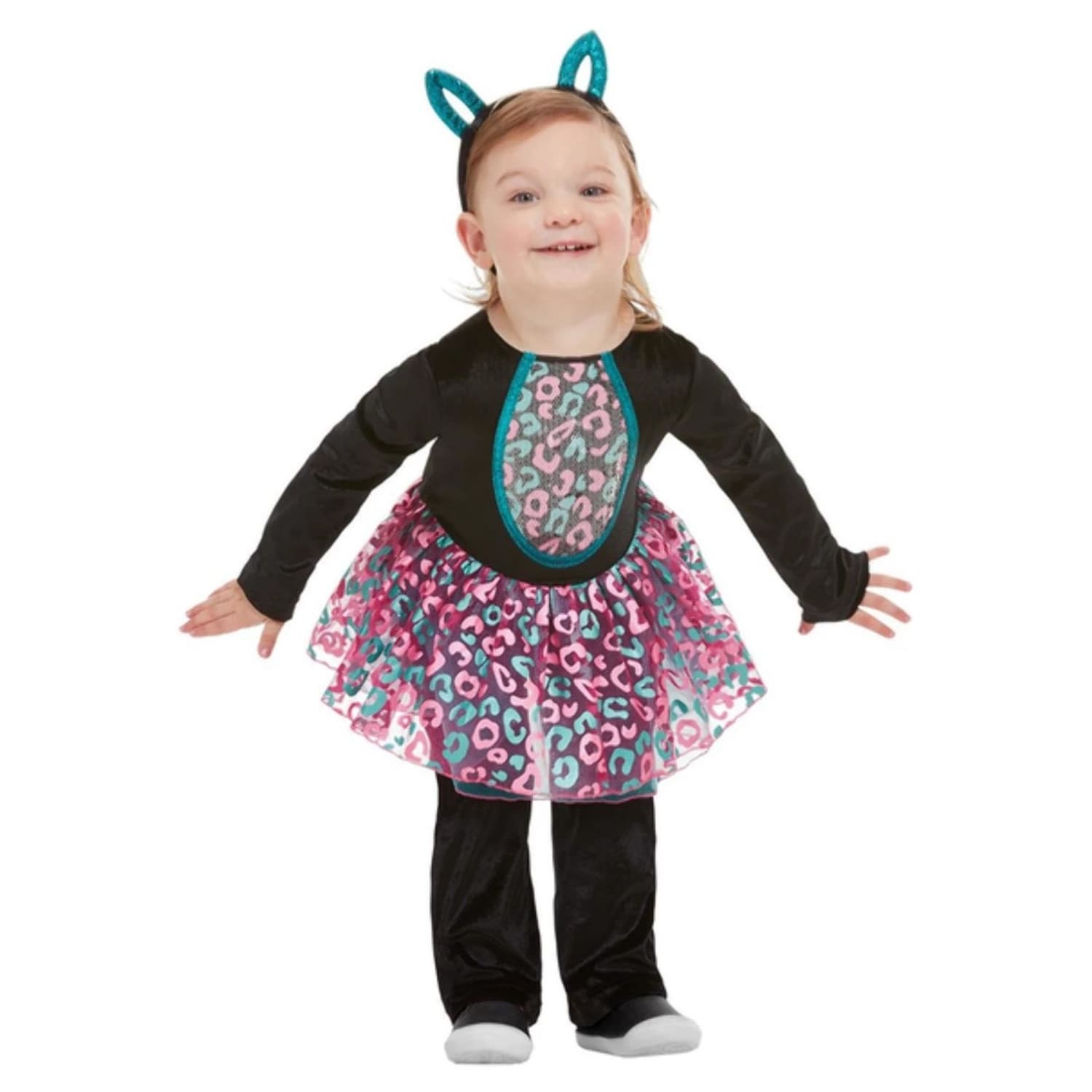 Shop Black And Blue Girl T1 Size Cute Cat Halloween Costume
