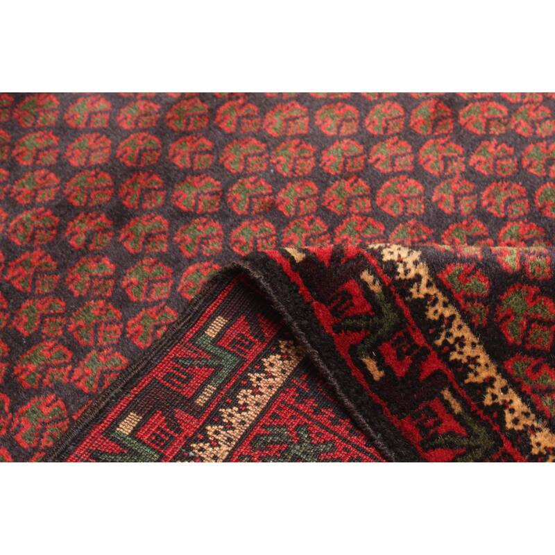 ECARPETGALLERY Hand-knotted Teimani Black Wool Rug - 2'8 x 4'2