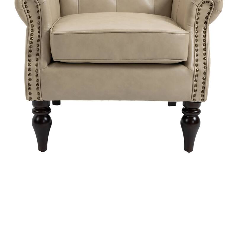 Mid Century Nailhead Decorative Armchair