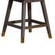 preview thumbnail 12 of 176, Amalie Upholstered Bar Stool, Swivel Counter Height Stool with Solid Wood Frame