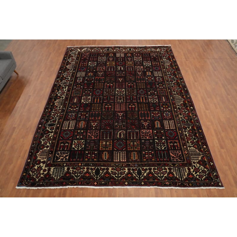 Hand Knotted Oriental 100% Wool Carpet Traditional Geometric Red Bakhtiari Area Rug - 14' 10'' X 11' 0''