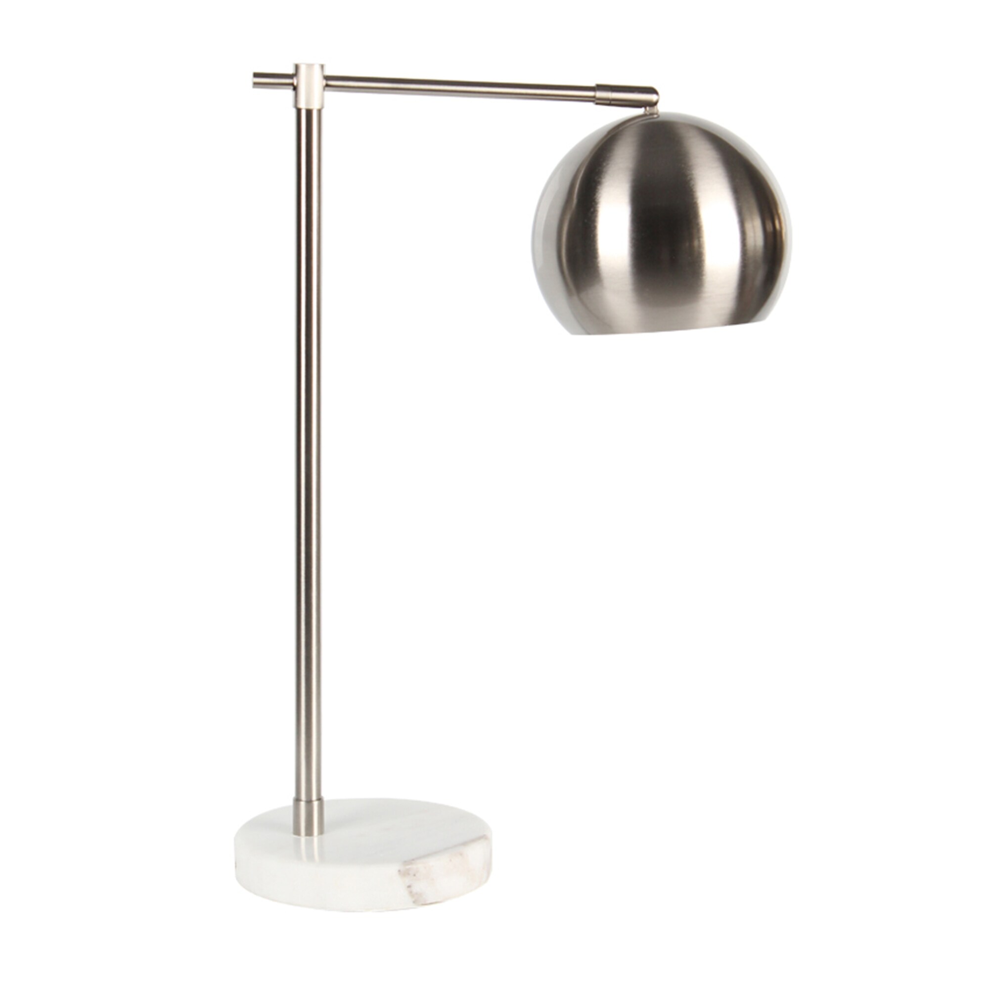 silver task lamp