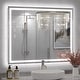 preview thumbnail 140 of 161, Large LED Bathroom mirror Tempered Glass Dimmable Anti-Fog Vanity Mirror 40x32