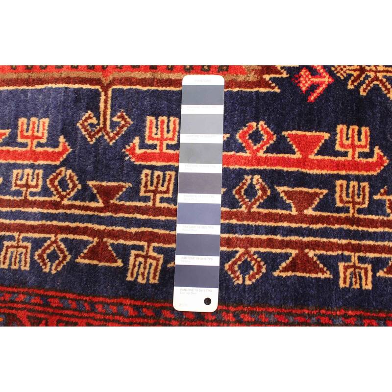 ECARPETGALLERY Hand-knotted Teimani Dark Navy Wool Rug - 2'6 x 4'0