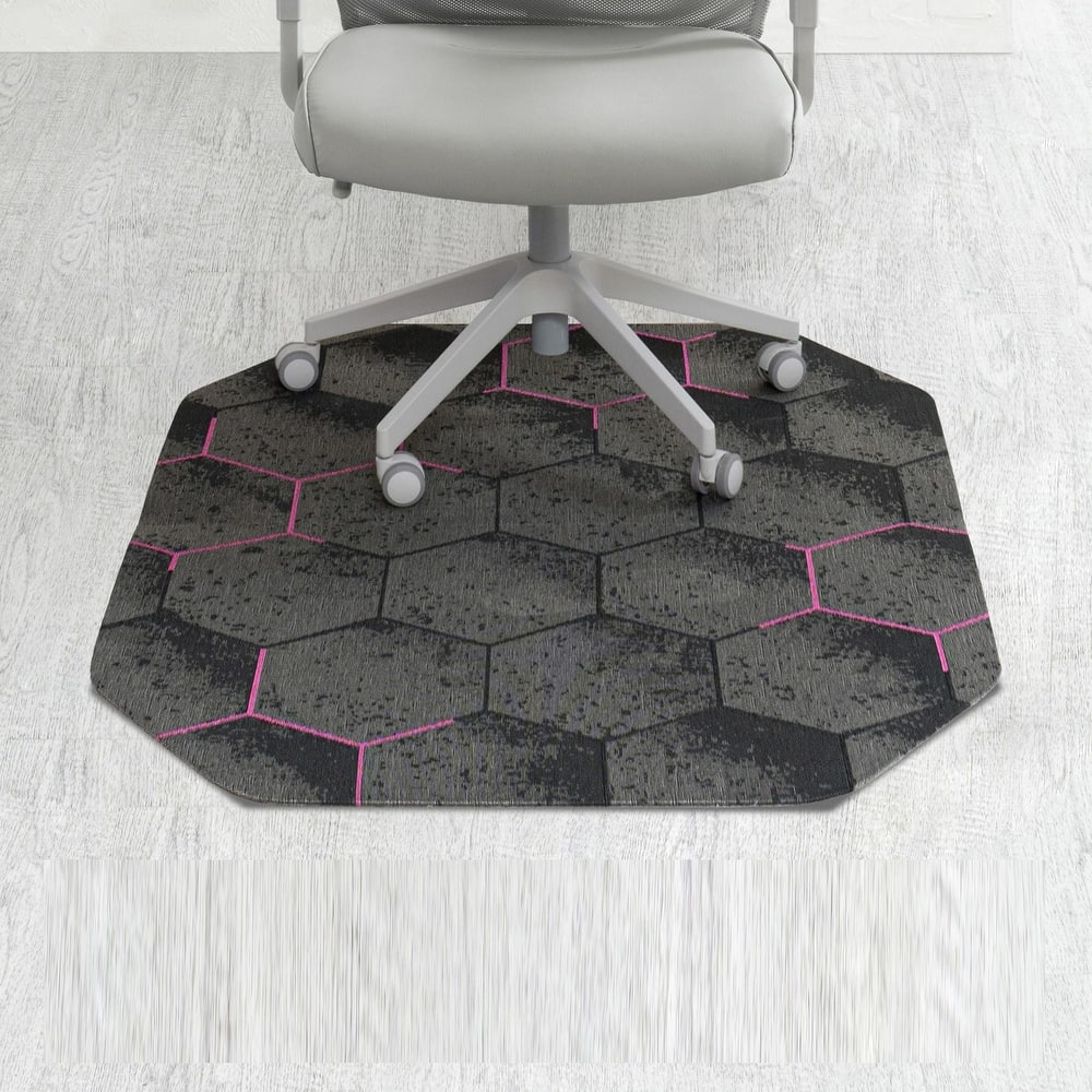 Jani Gaming Chair Mat - Anti-Slip Ergonomic Rug and Chairmat Combo for Home Office, Hard Floor Protector with Smooth Glide