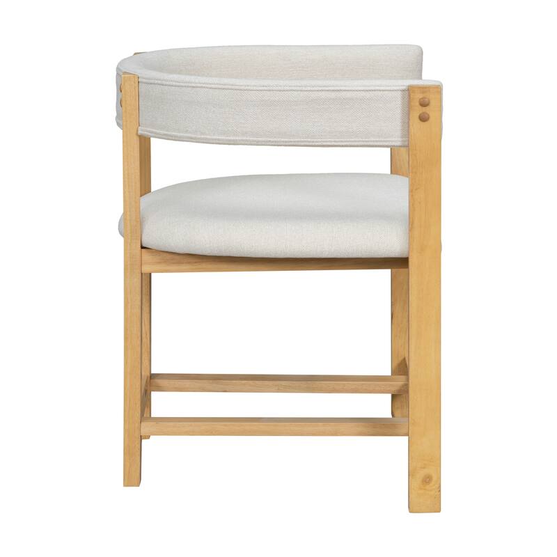 Christopher Knight Home - Bennett Elegant Barrel-Back Dining Armchair Set of 2