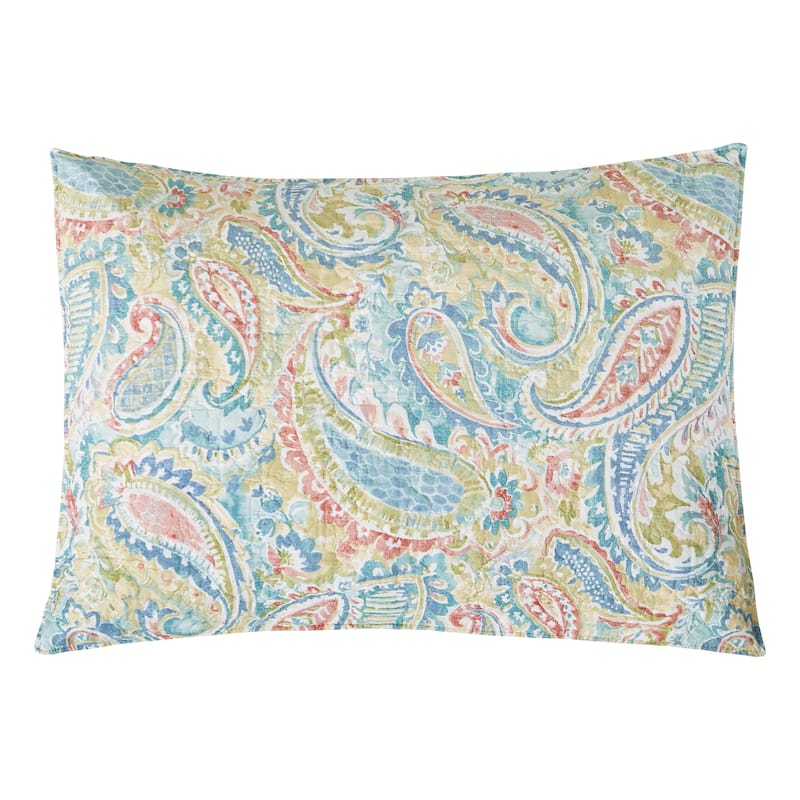 Maisie Paisley Cotton Quilt Set - Reversible and Machine Washable