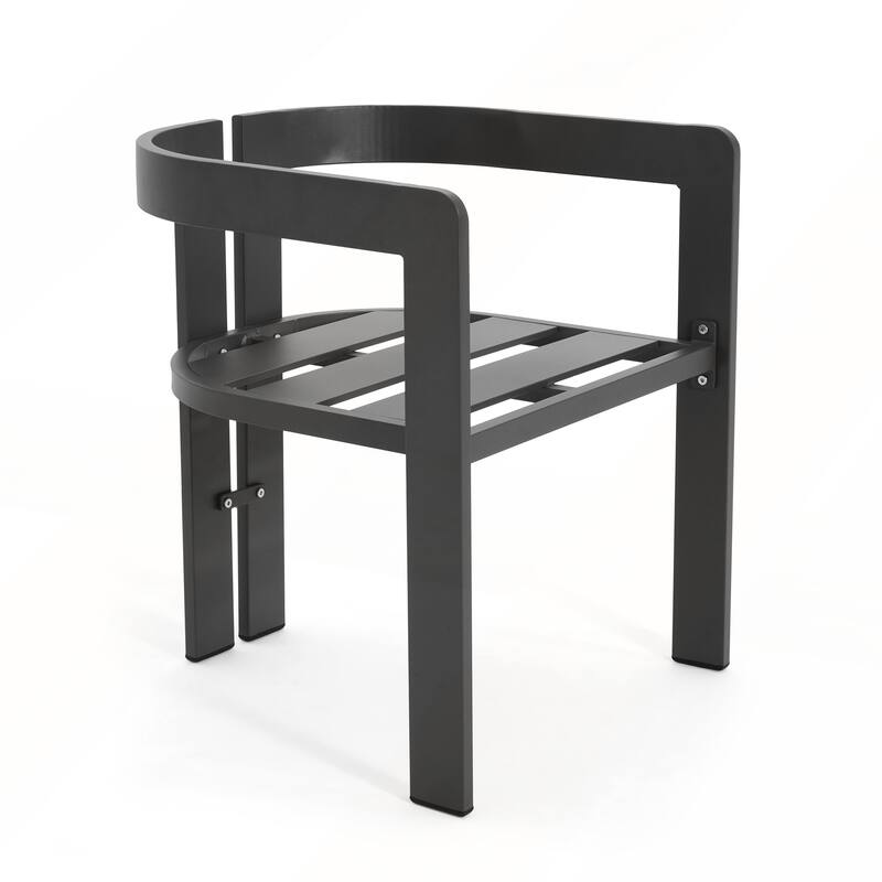 Patio Outdoor Aluminum Dining chair Set of 2