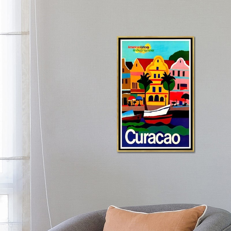 iCanvas "Curacao" by Unknown Artist Framed Canvas Print
