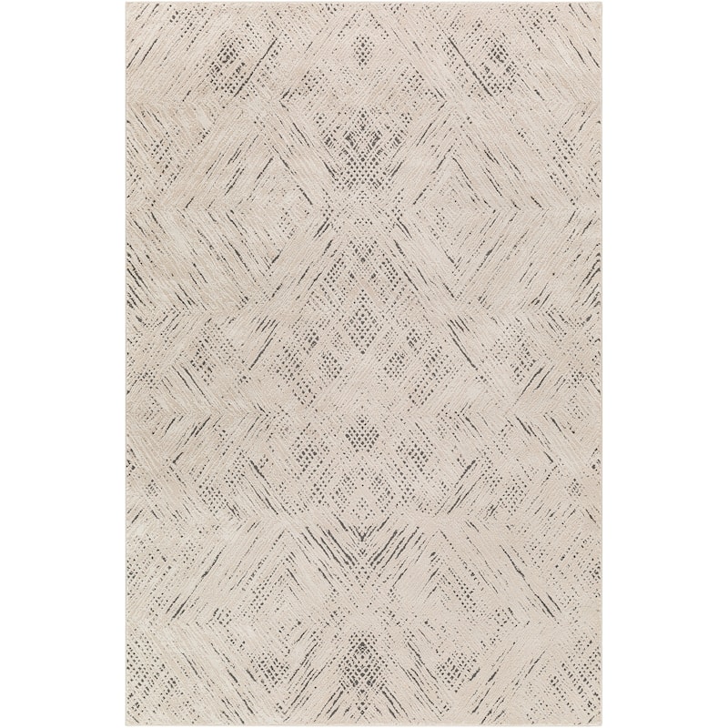 Livabliss Transitional Alder Diamond Washable Area Rug