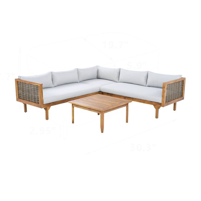 Sectional Seating Group with Waterproof Cushions