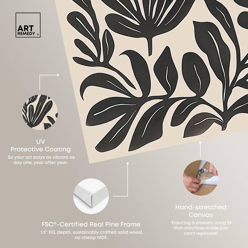 Ebony Eden Essence II Canvas by Art Remedy, Gallery Wrapped