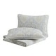 preview thumbnail 9 of 10, Tommy Bahama Turtle Cove Cotton Reversible Grey Quilt Set