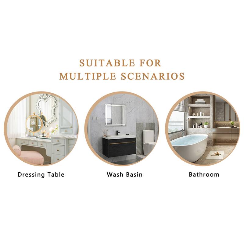 Bathroom Wall Mounted Mirror Cabinet with Shelves and Towel Rack