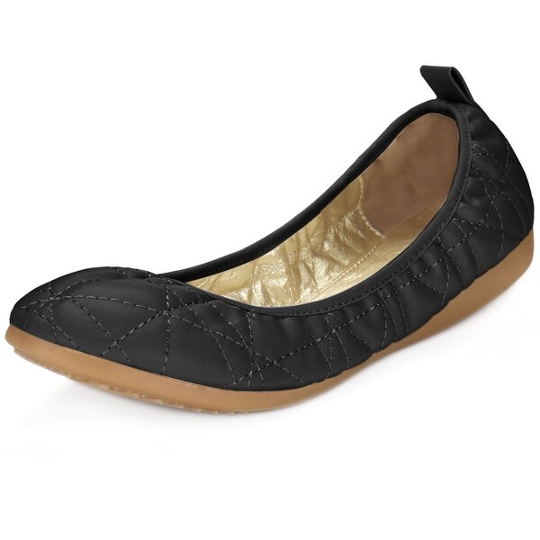 elastic ballet flats