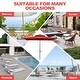 preview thumbnail 66 of 76, Pellebant 9 x 5 Ft Outdoor Double Top Market Umbrella