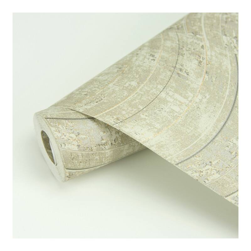 Brewster Hydra Taupe Geometric Wallpaper - 21 x 396 x 0.025