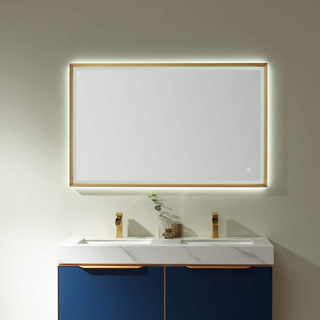 48'' Rectangle LED Lighted Accent Bathroom/Vanity Wall Mirror