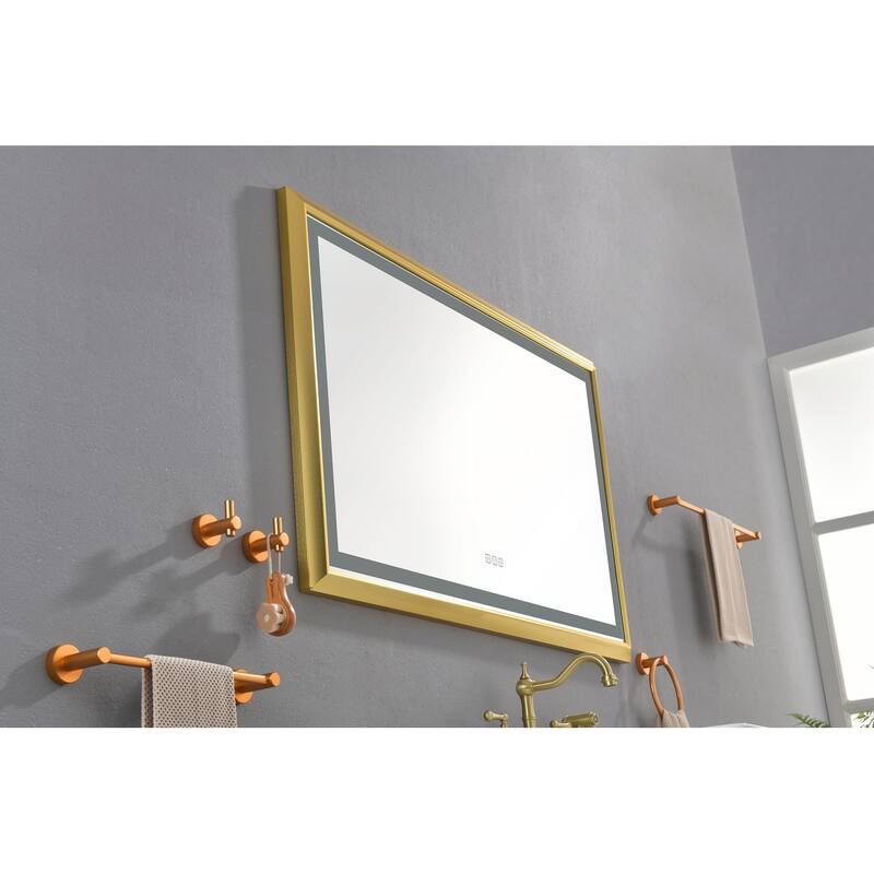 LED Bathroom Mirror with Aluminum Frame