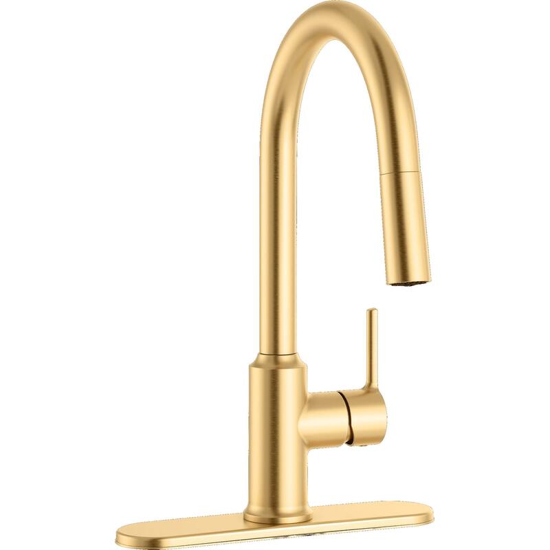 PROFLO PFXC4027 Loftus 1.5 GPM Single Hole Kitchen Faucet - Brushed Gold