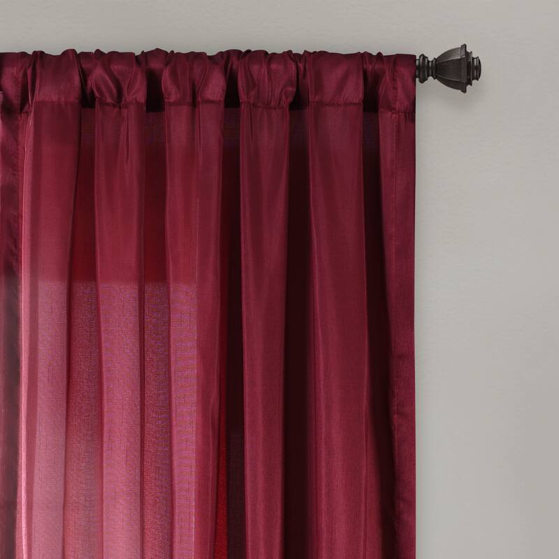 Copper Grove Moberly Red/ Black Milione Fiori 84-inch Curtain Panel Pair