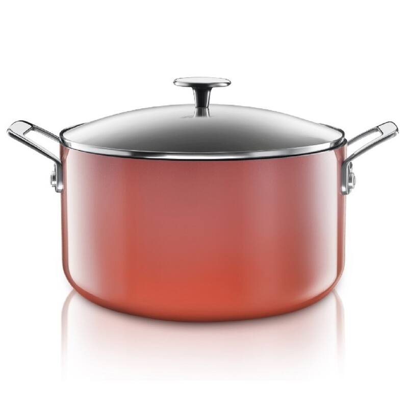 Granitestone Diamond 5 Quart Stock Pot Gradient Nonstick Pasta Pot with Lid