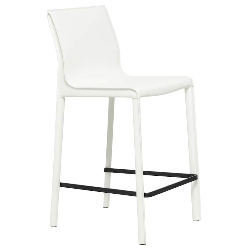 STAN Modern Leather Counter Stool