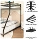 preview thumbnail 4 of 7, Twin Over Full Metal Bunk Bed - Robust Classic Square Design