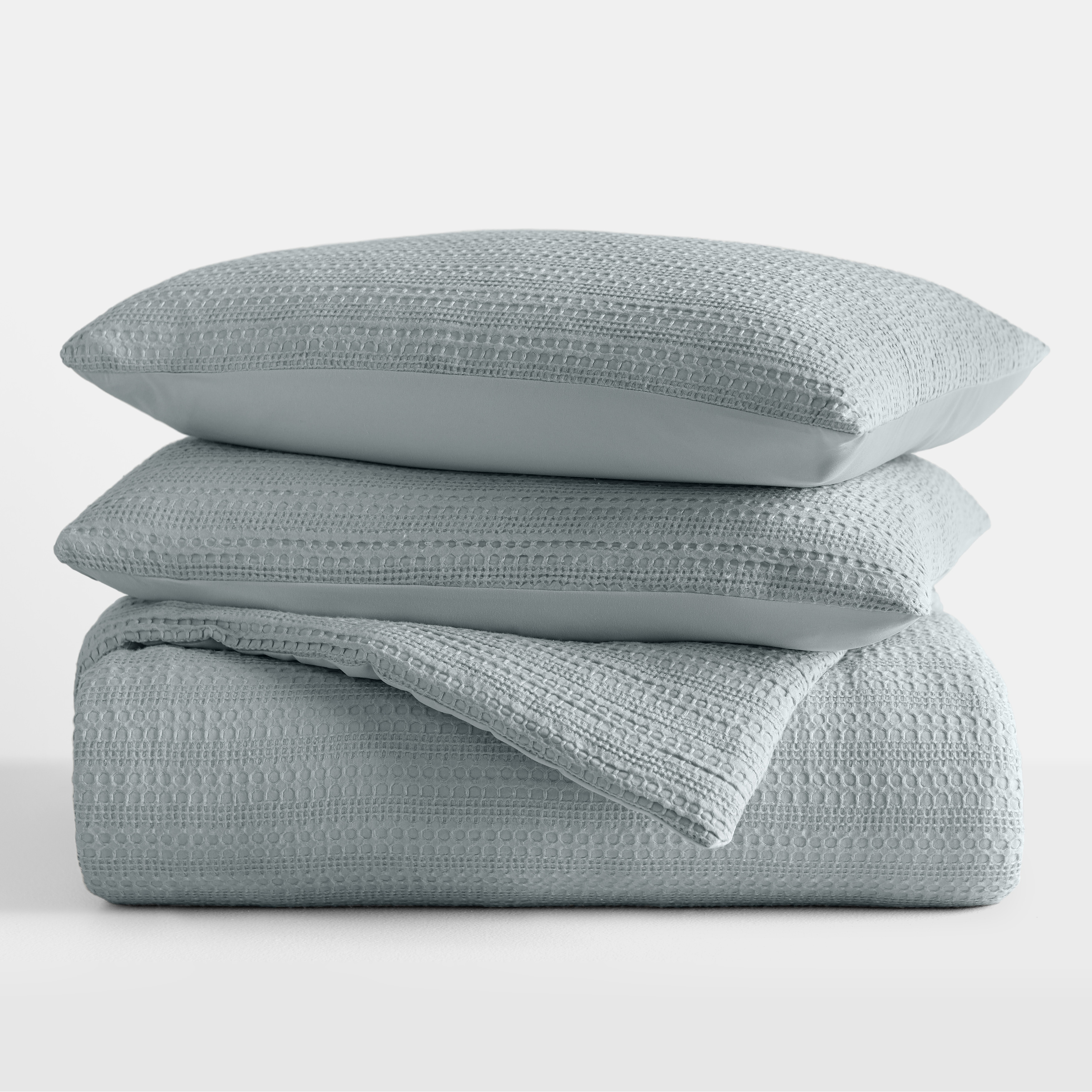 All Season Down-Alternative Waffle Textured Comforter Set