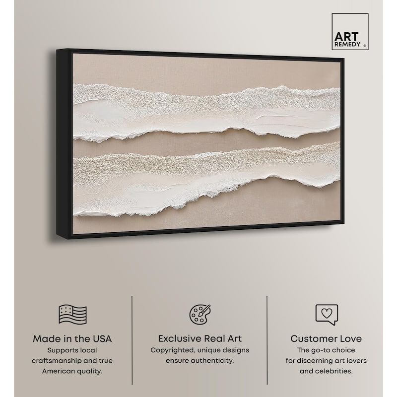 Textured Sea III Canvas by Art Remedy