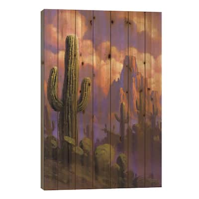 Desert Breeze Print On Wood by Jeff Haynie - Multi-Color