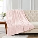 preview thumbnail 8 of 221, Solid Color SuperMink FauxFur Throw 60" x 80" - Soft Pink