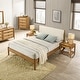 preview thumbnail 30 of 36, Roundhill Furniture Vichy 6-Piece Rattan Bedroom Set with Upholstered Bed, Dresser, Mirror, 2 Nightstands, and Chest