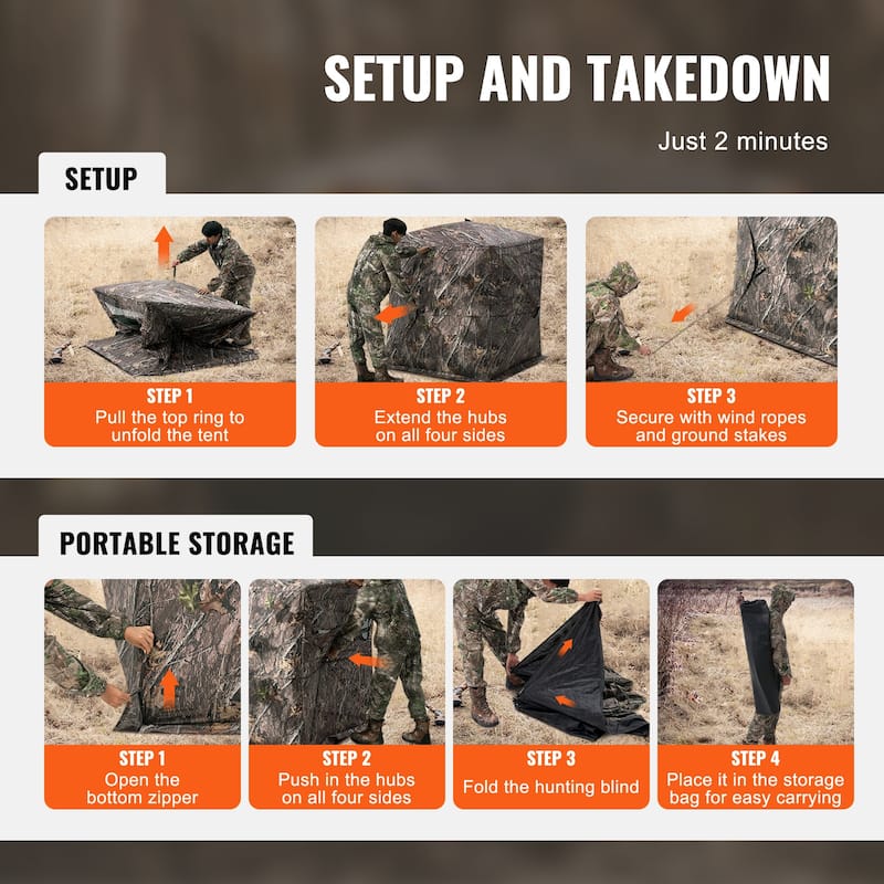 Hunting Blind Portable Resilient Hunting Tent for Turkey and Deer Hunting