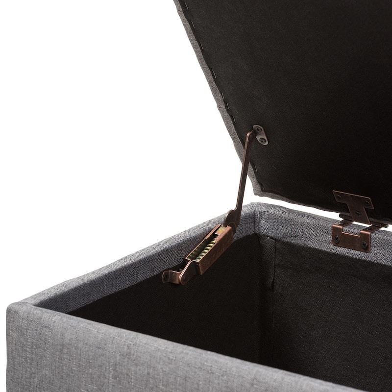 Contemporary Fabric Storage Ottoman by Baxton Studio