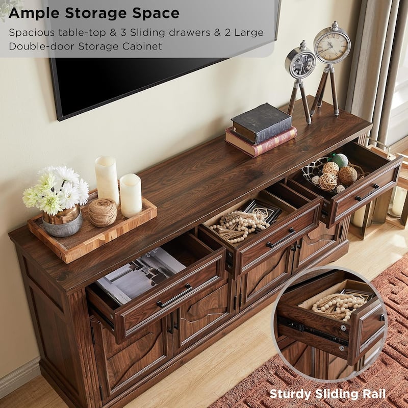 Farmhouse Buffet Sideboard Cabinet,Coffee Bar Wine Bar for Dining Room