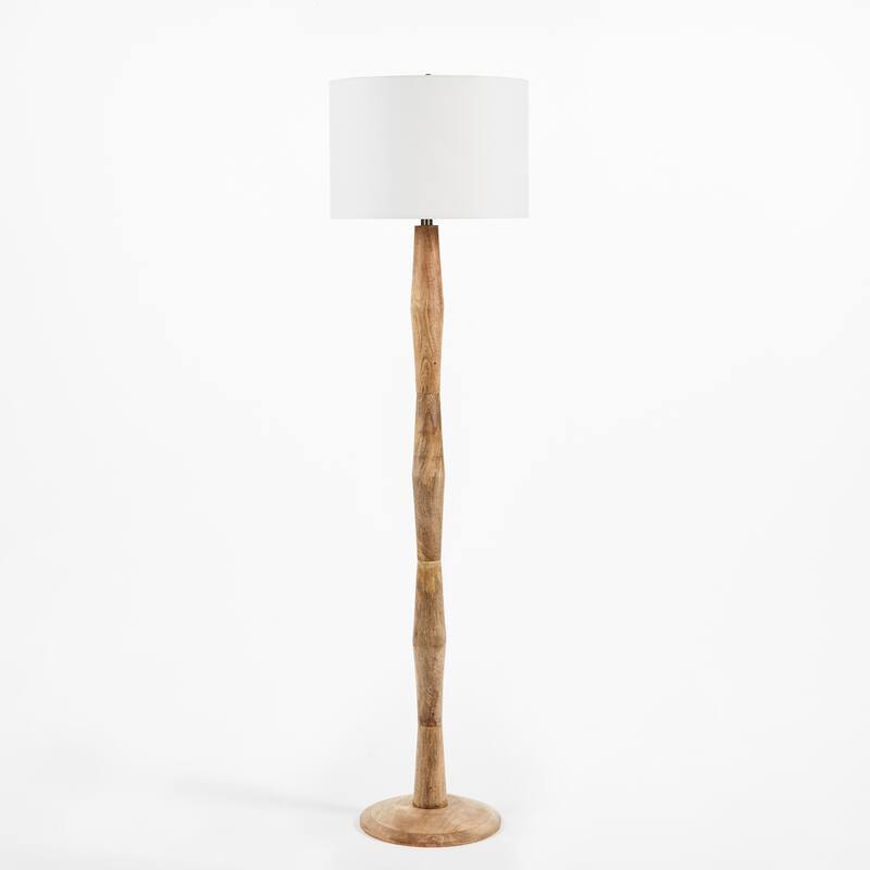 SAFAVIEH Lighting Madhu 60-inch Floor Lamp - 16" W x 16" D x 60" H - Natural - 16Wx16Dx62H