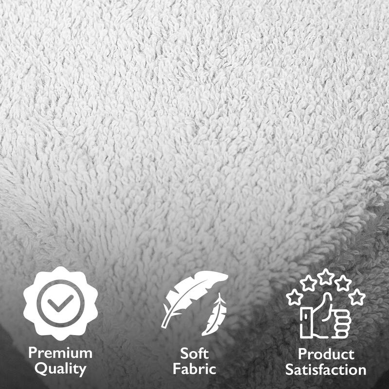 4 Piece Premium Cotton Bath Towels Set 27x54" Soft Absorbent