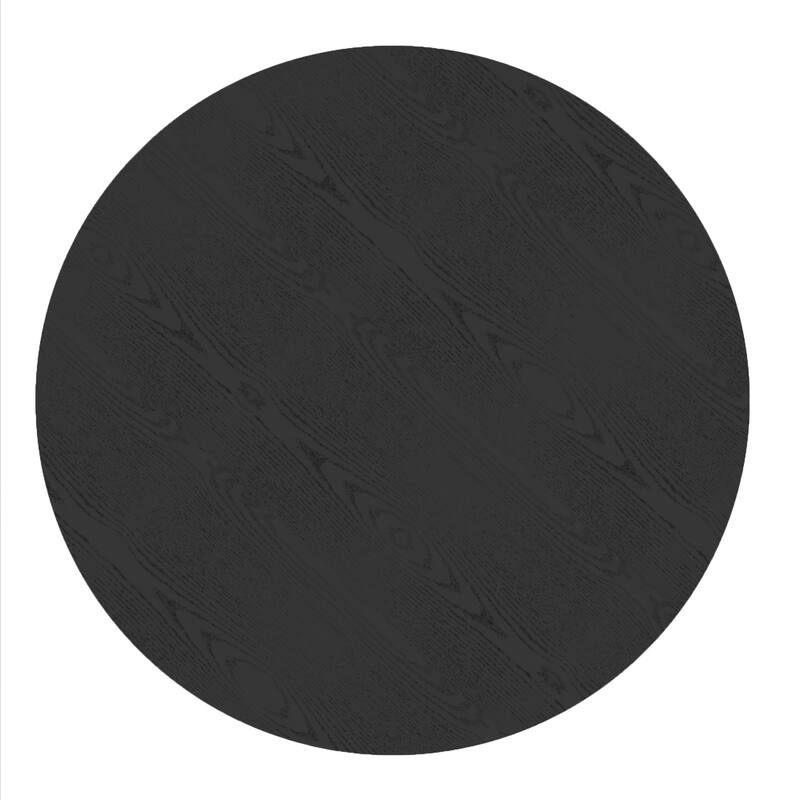 Dovelina 46" Modern Round Dining Table with Artistic Fluted Base & Safe Rounded Edges for Family
