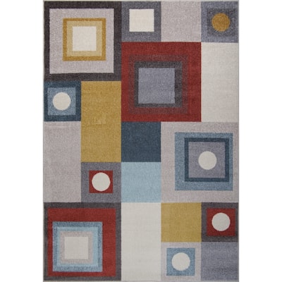 Multicolor Boho Rustic Area Rug Tapis Living Room