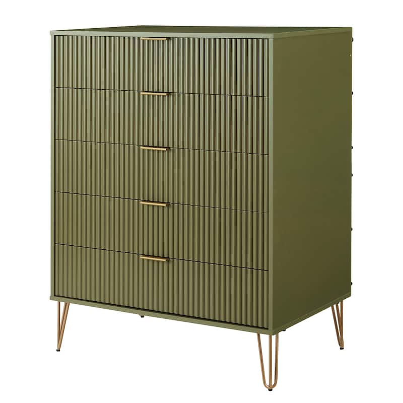 Manhattan Comfort 2-Piece Dumbo Modern Multi Drawer Dresser Set