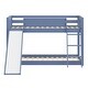 preview thumbnail 18 of 18, Twin Over Twin Solid Wood Bunk Beds, Toddler Bed Frame with Safety Guardrails