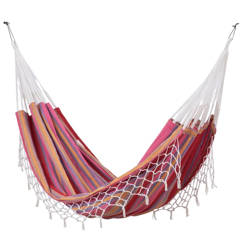 Brazilian Patio Hammock Cotton Outdoor Swing Chair
