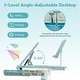 preview thumbnail 15 of 16, Costway Height-Adjustable Kids Desk Children Study Table with Tilt - See Details
