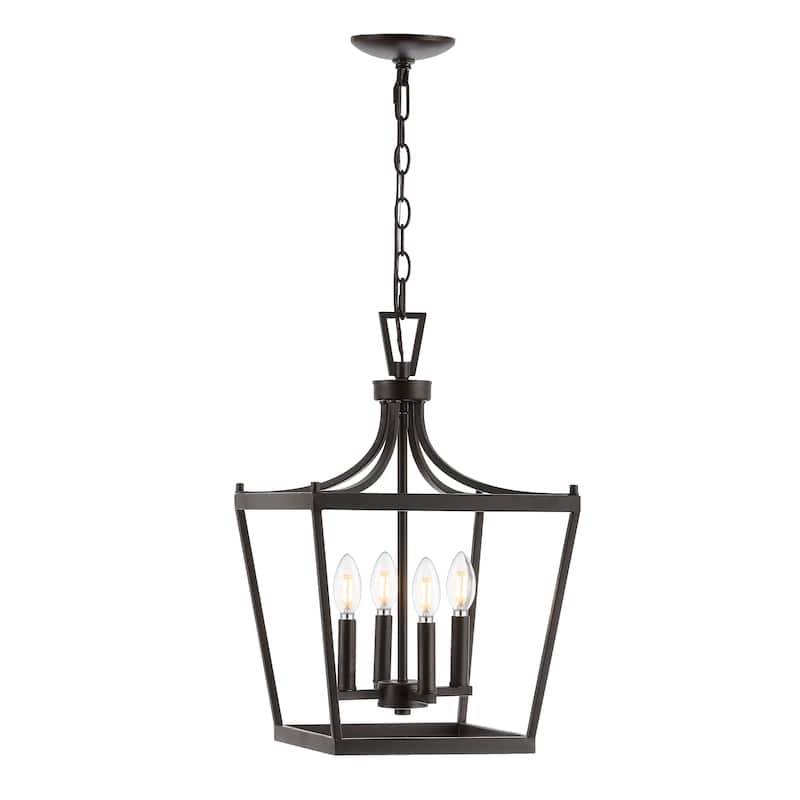 SAFAVIEH Lighting Olgica 4-light Pendant - 13"x13"x24.75-96.75" - 13Wx13Dx97H