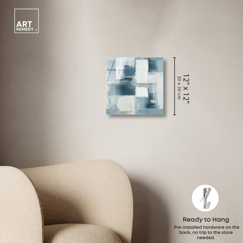 Deconstructed Blue I Acrylic by Art Remedy, Ready to Hang
