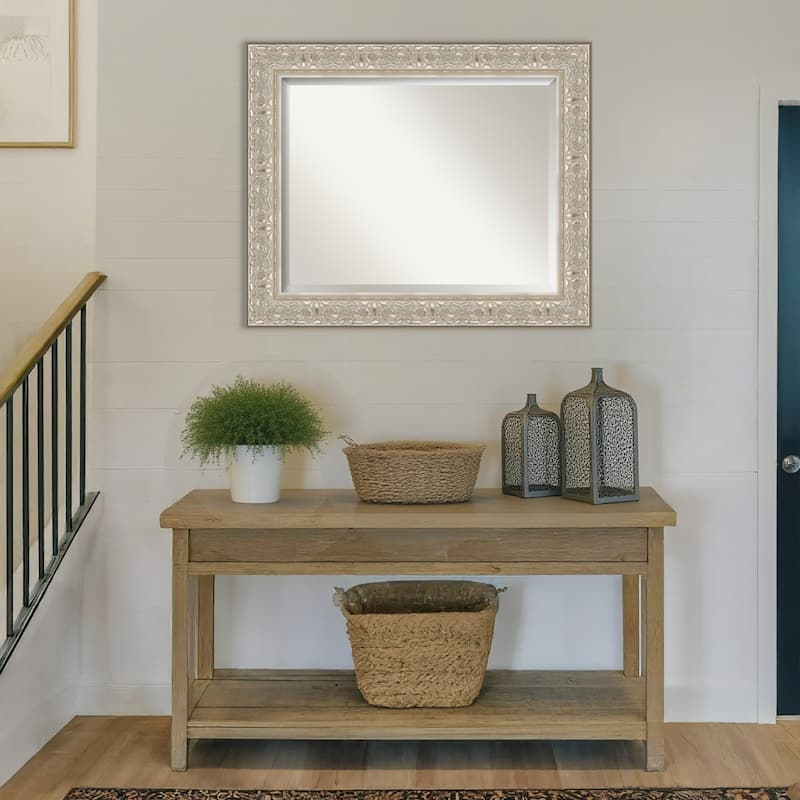 Luxe Beveled Framed Wall Mirror