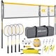 preview thumbnail 2 of 6, Outdoor Volleyball and Badminton Combo Set with Net Width and Height Adjustable ,Volleyball Badminton Net