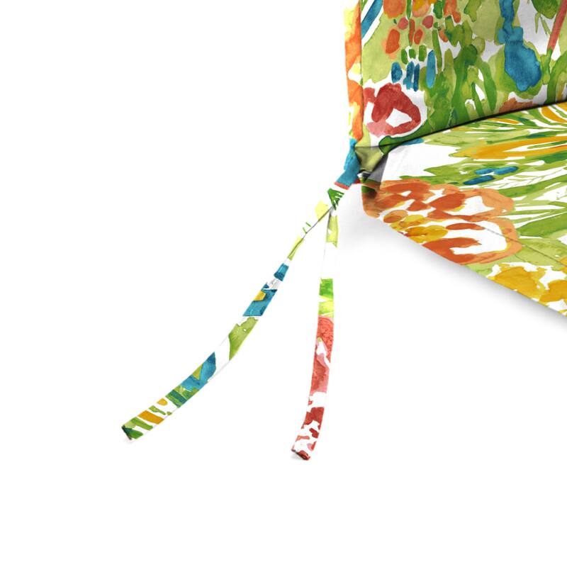 21" x 44" Outdoor Chair Cushion with Ties and Loop - 44'' L x 21'' W x 3.5'' H